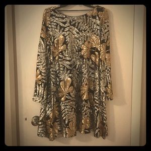 Badgley Mischka sequin cocktail dress